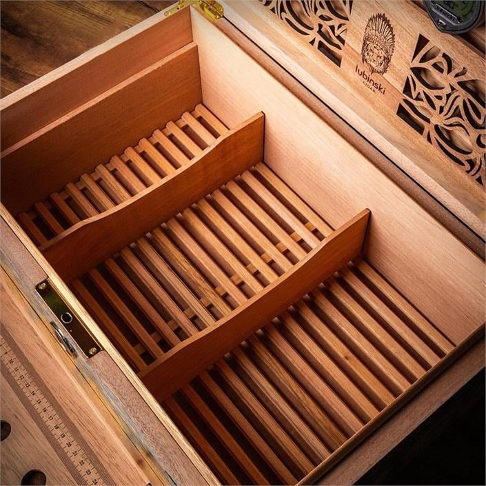 Lubinski Limited Edt.Türkiye Özel Seri Puro Kutusu Humidor Parmakizi Kilitli 100s