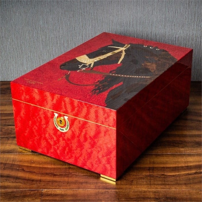 Lubinski Limited Edt.Year Of Horse Puro Kutusu Humidor 120's Kahve