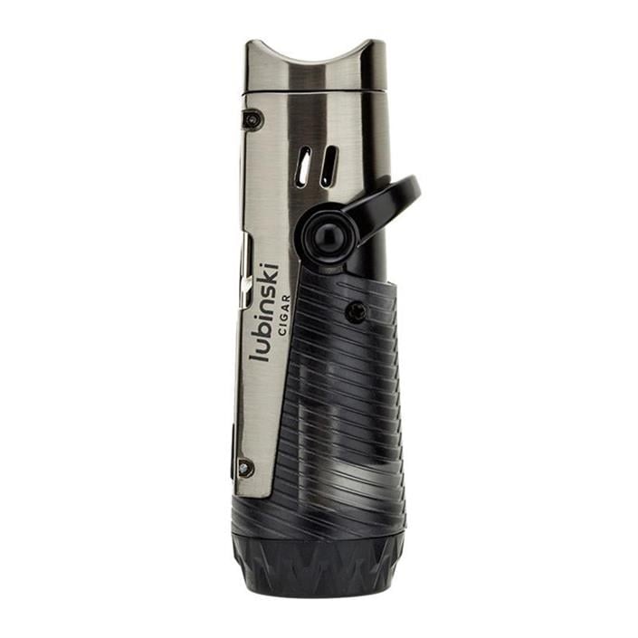 Lubinski Lion İğneli + Delicili Tek Torch Puro Çakmağı Gunmetal