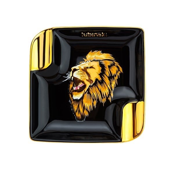 Lubinski Lion Porselen Puro Küllüğü Siyah/Gold 2li