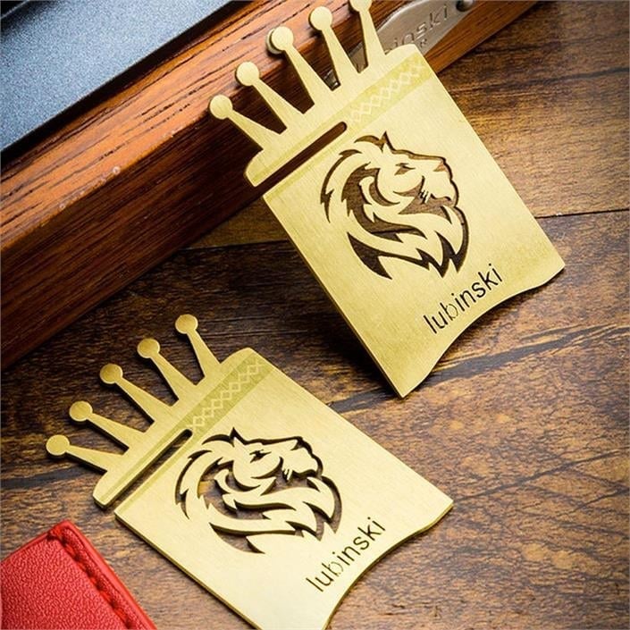 Lubinski New Lion Özel İşleme Motifli Puro Sehpası Gold Lion-2