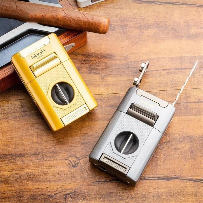 Lubinski Premium Combo Puro Çakmağı Dahili Kesici - Delici - İğne - Sehpa Grey