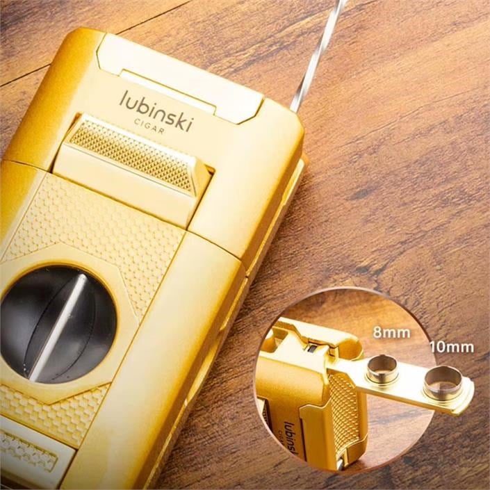 Lubinski Premium Combo Puro Çakmağı Dahili Kesici - Delici - İğne - Sehpa Gold