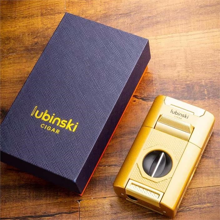 Lubinski Premium Combo Puro Çakmağı Dahili Kesici - Delici - İğne - Sehpa Gold