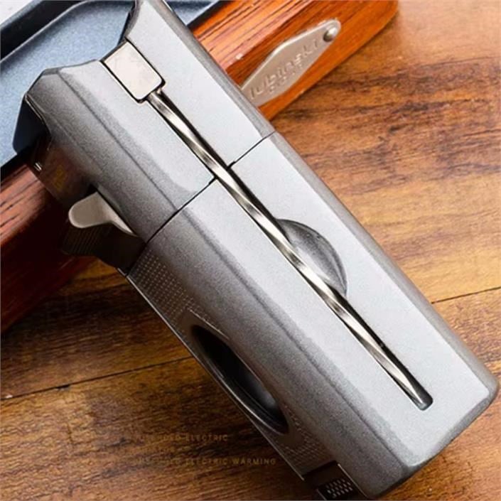Lubinski Premium Combo Puro Çakmağı Dahili Kesici - Delici - İğne - Sehpa Grey