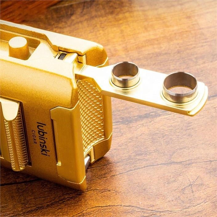 Lubinski Premium Combo Puro Çakmağı Dahili Kesici - Delici - İğne - Sehpa Gold