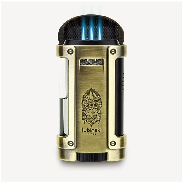 Lubinski Premium Gold Motif İşlemeli İkili Puro Seti