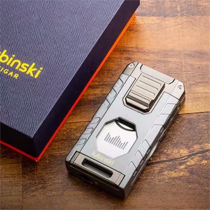Lubinski Premium Üç Torch Puro Çakmağı Dahili Kesici - Delici - İğne- Sehpa Yeşil