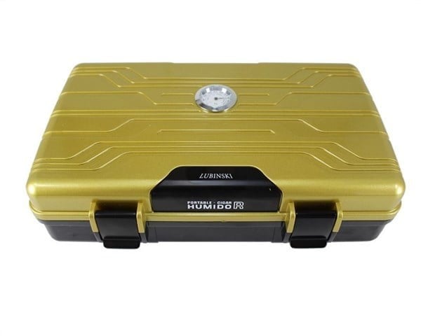 Lubinski Seyahat Tipi Puro Kutusu Humidor Honey (10Cigar)