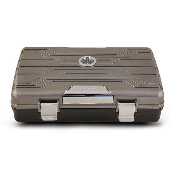 Lubinski Seyahat Tipi Puro Kutusu Humidor Silver(10Cigar)