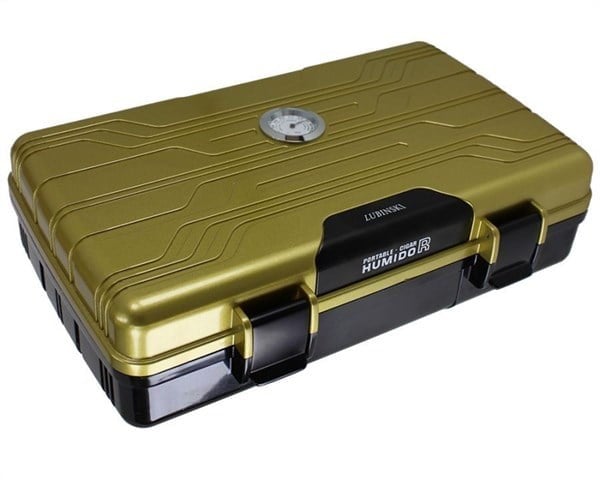 Lubinski Seyahat Tipi Puro Kutusu Humidor Honey (10Cigar)