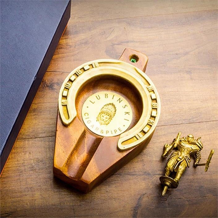 Lubinski Special Edition Horse Shoe Knight Tekli Metal-Ahşap Puro Küllüğü