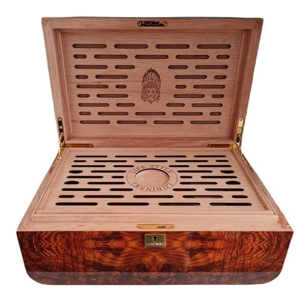 Lubinski Special Edt. Cedar Tepsili Puro Kutusu Humidor Kahve 100s