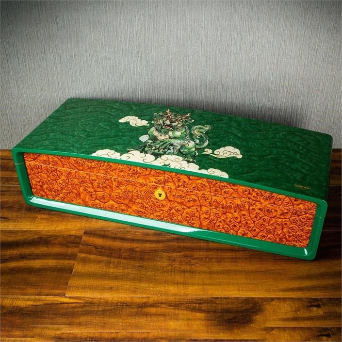 Lubinski Special Edt. Cigar-Cuba Puro Kutusu Humidor Yeşil 200s