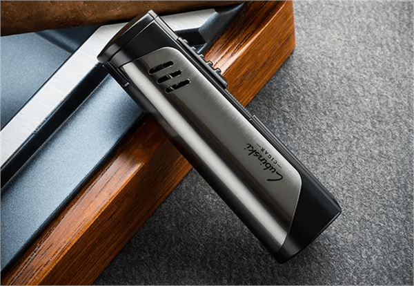Lubinski Tek Torch Delicili Puro Çakmağı Gunmetal-Siyah