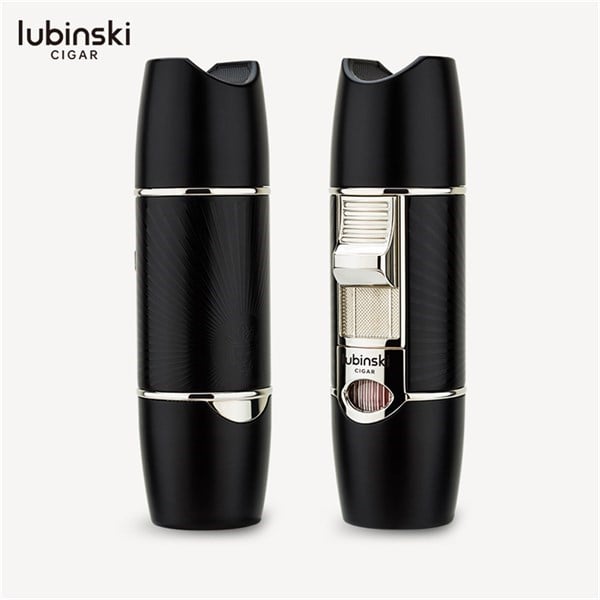 Lubinski Tek Torch Sehpalı Delicili Puro Çakmağı Siyah