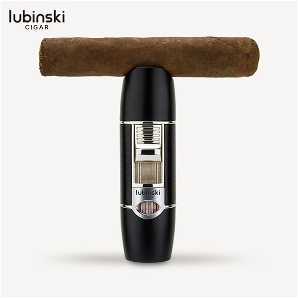 Lubinski Tek Torch Sehpalı Delicili Puro Çakmağı Siyah