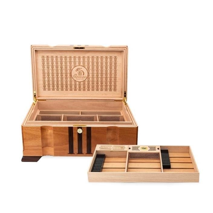 Lubinski Trinidad Limited Edt. El Yapımı Ahşap Oyma Humidor Puro Kutusu 250's