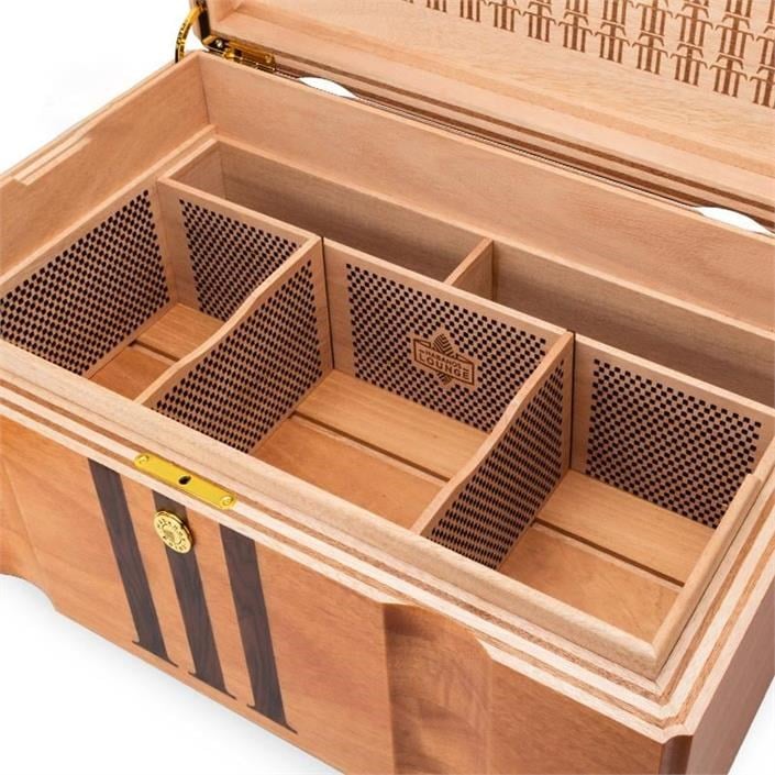 Lubinski Trinidad Limited Edt. El Yapımı Ahşap Oyma Humidor Puro Kutusu 250's