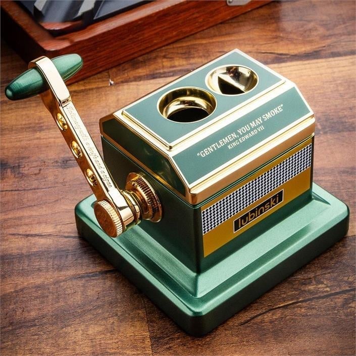 Lubinski Vintage Special Edt. Metal Masa Puro Kesici Giyotin Double Cutter Yeşil