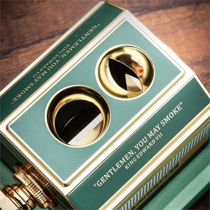 Lubinski Vintage Special Edt. Metal Masa Puro Kesici Giyotin Double Cutter Yeşil