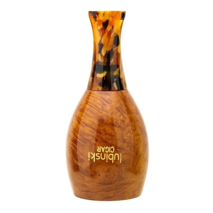 Lubinski Yeni 4 Boy Kullanım Briar Puro Ağızlığı 9mm Filtreli Big Brown (38-57 Ring)