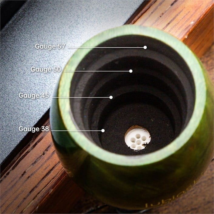 Lubinski Yeni 4 Boy Kullanım Briar Puro Ağızlığı 9mm Filtreli Big Carve (38-57 Ring)