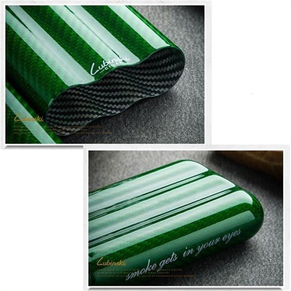 Lubinski Yeni CarbonFiber Puro Kılıfı Yeşil 3lü (60Ring)