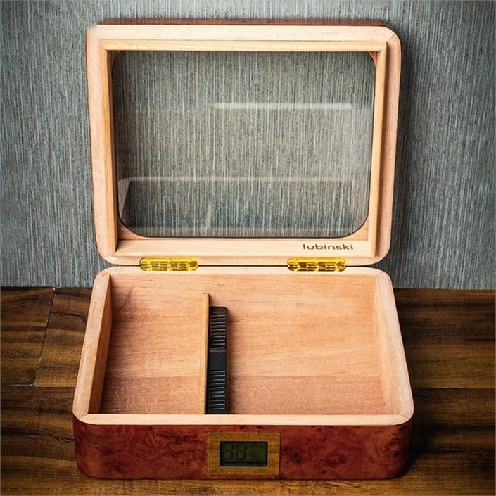 Lubinski Yeni Seri Basic Puro Kutusu Humidor 30's Mavi