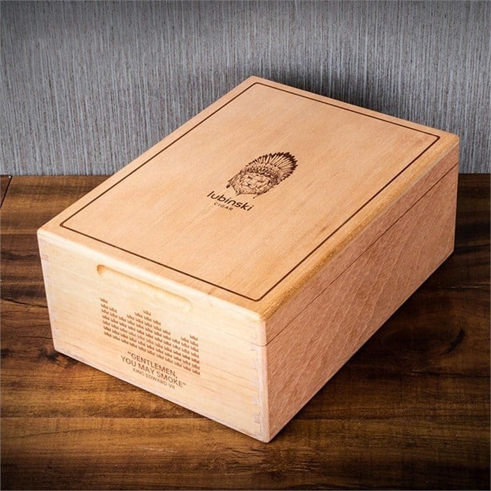 Lubinski Yeni Seri Simple Dolap İçi Humidor Puro Kutusu 100's