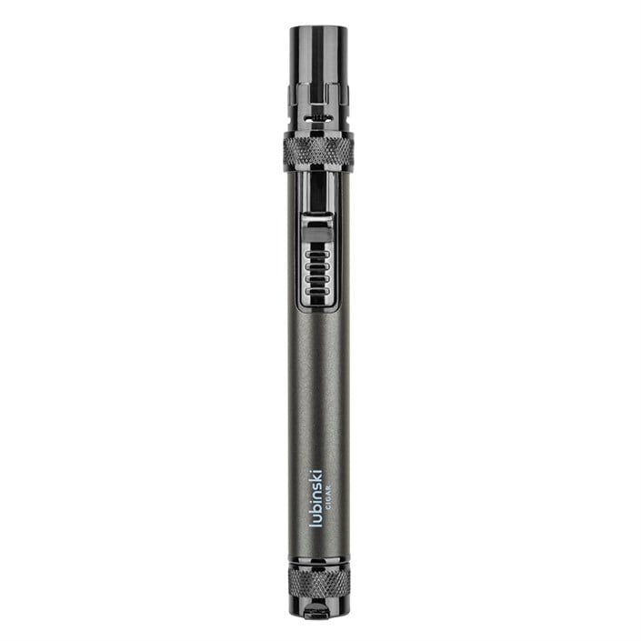 Lubinski Yeni Seri Slim Tek Torch Delicili Ve İğneli Puro Çakmağı Gunmetal
