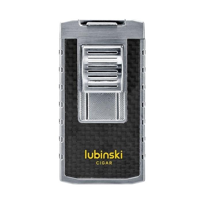 Lubinski Yeni Stil Delicili Çift Torch Puro Çakmağı Silver
