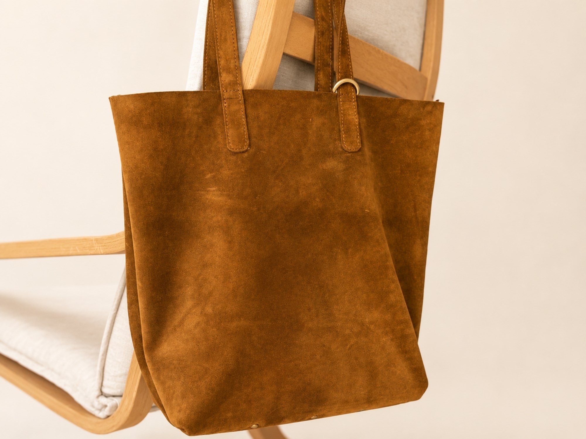 SÜET TOTE ÇANTA
