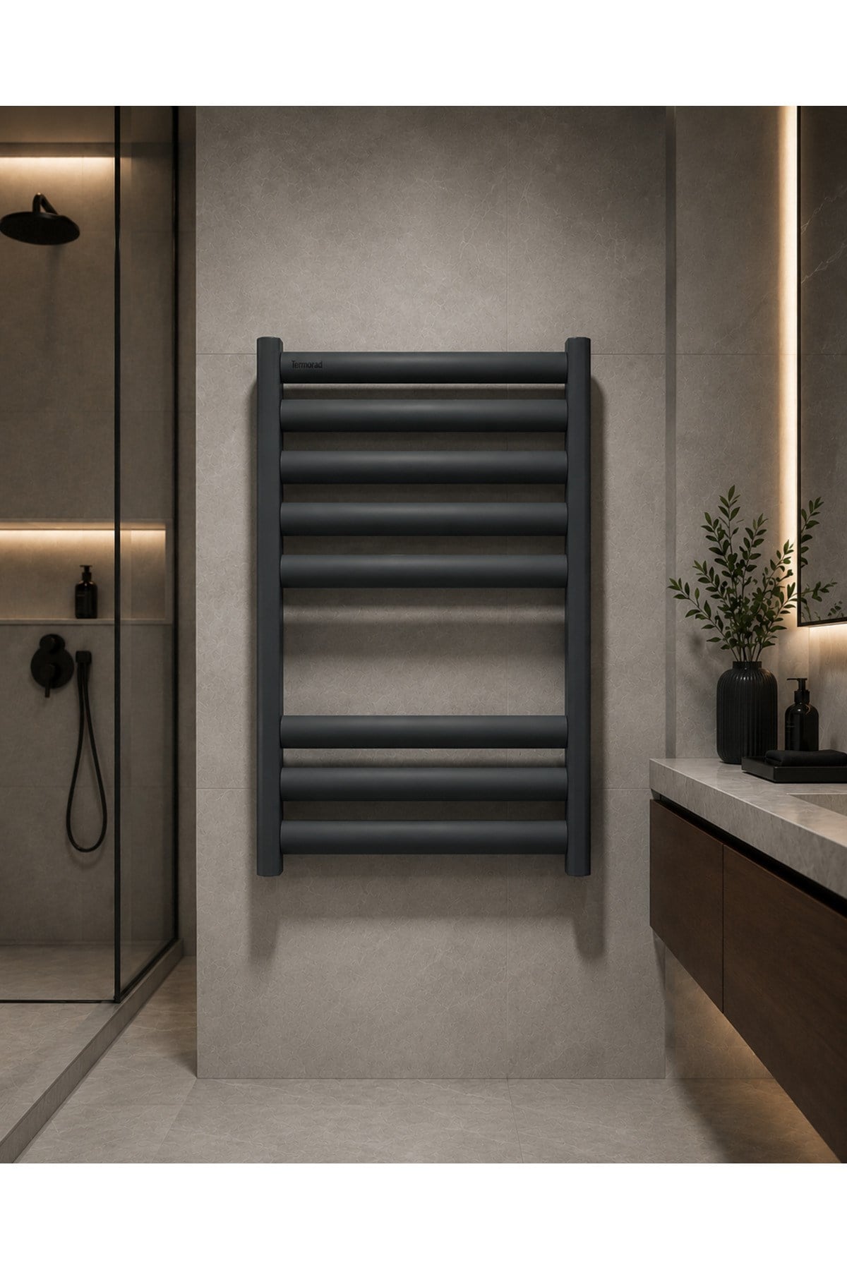 Alüminyum Antrasit ( Ral 7016 ) 50x80 Petsa Stila Havlupan