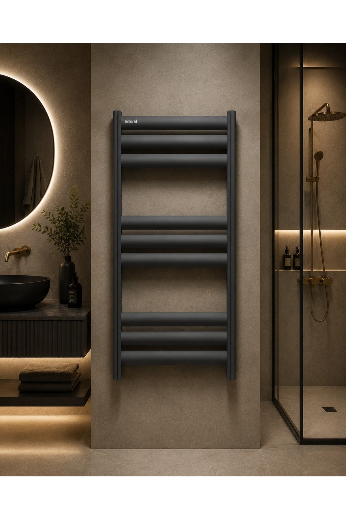 Alüminyum Antrasit ( Ral 7016 ) 50x90 Petsa Stila Havlupan
