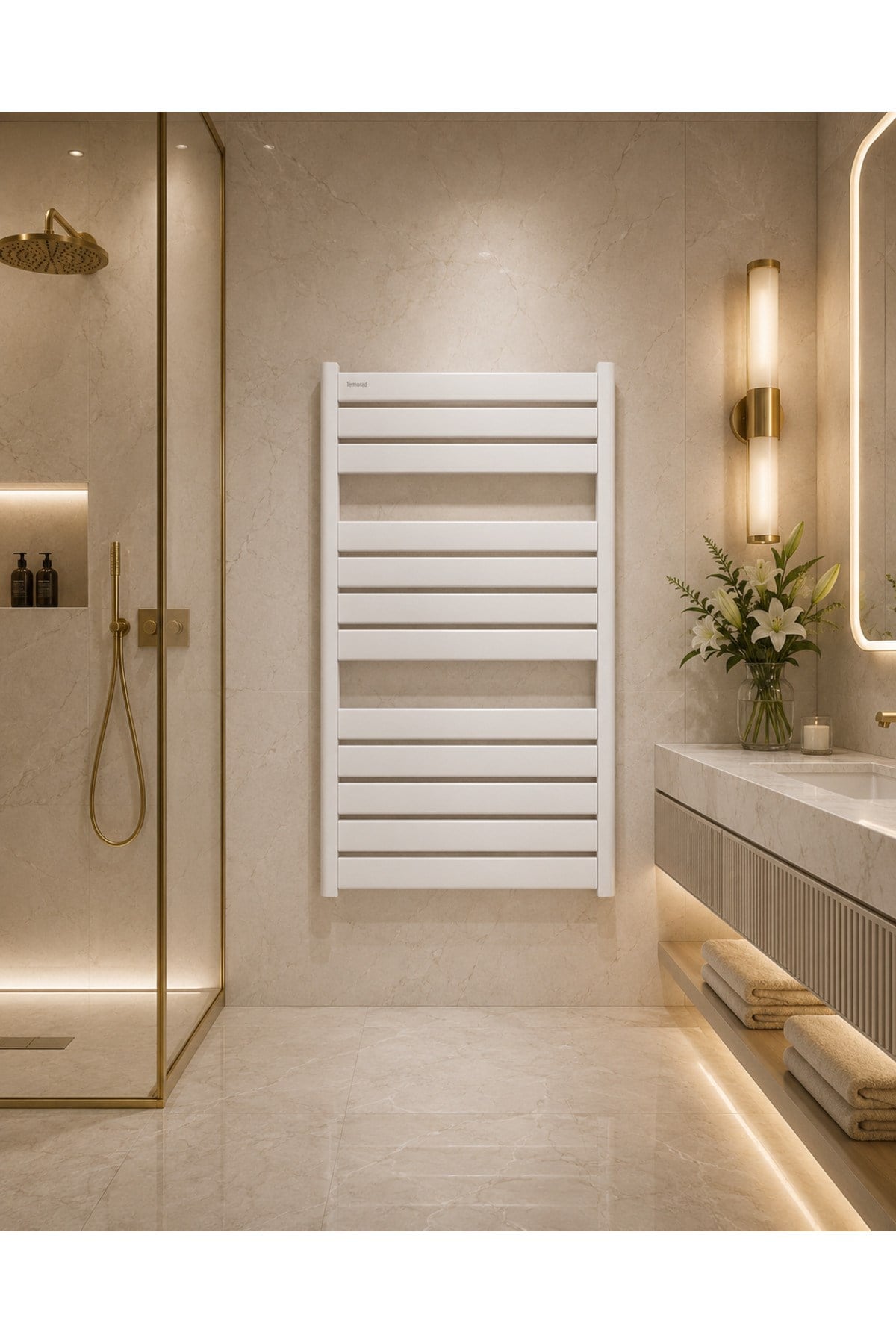 Alüminyum Beyaz 50x120 Petsa Slim Havlupan