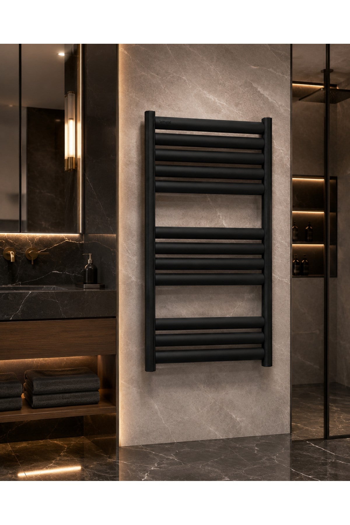 Alüminyum Mat Siyah 50x120 Petsa Stila Havlupan
