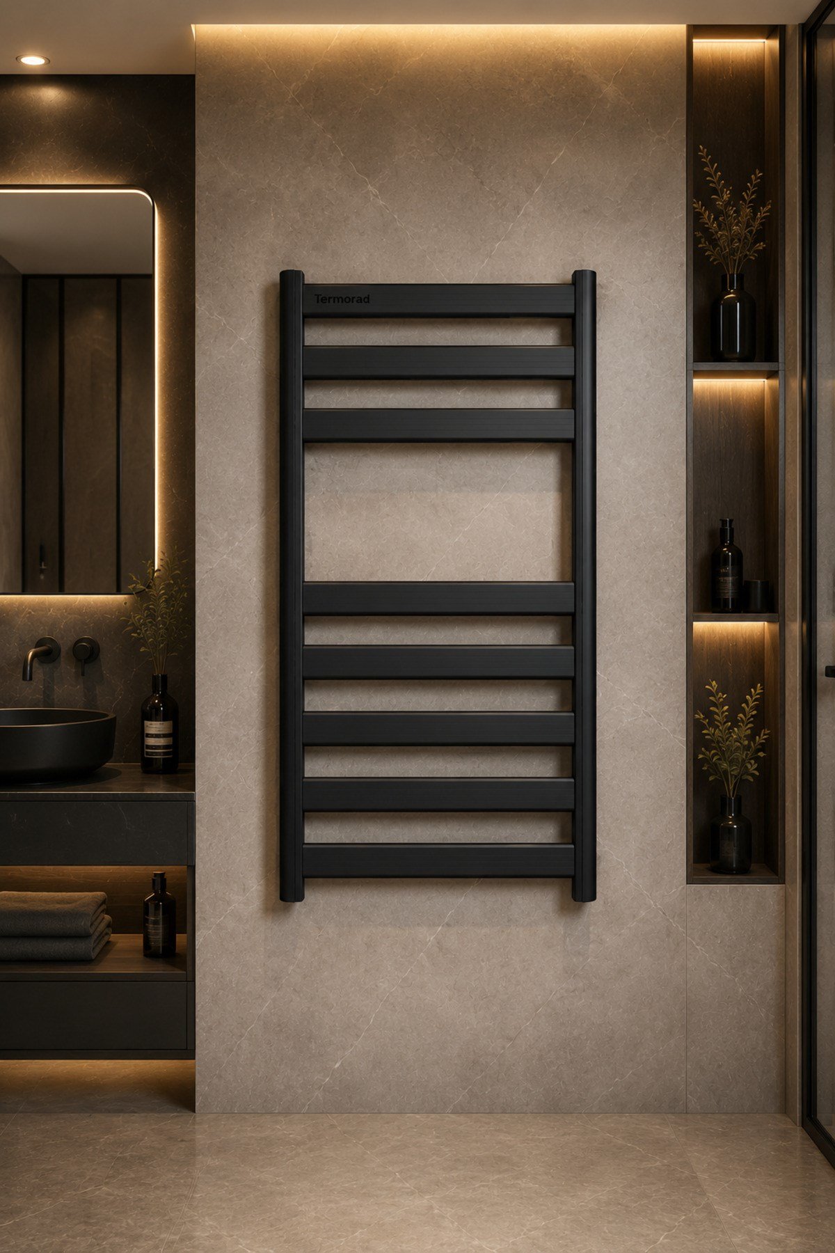 Alüminyum Mat Siyah 50x70 Petsa Havlupan