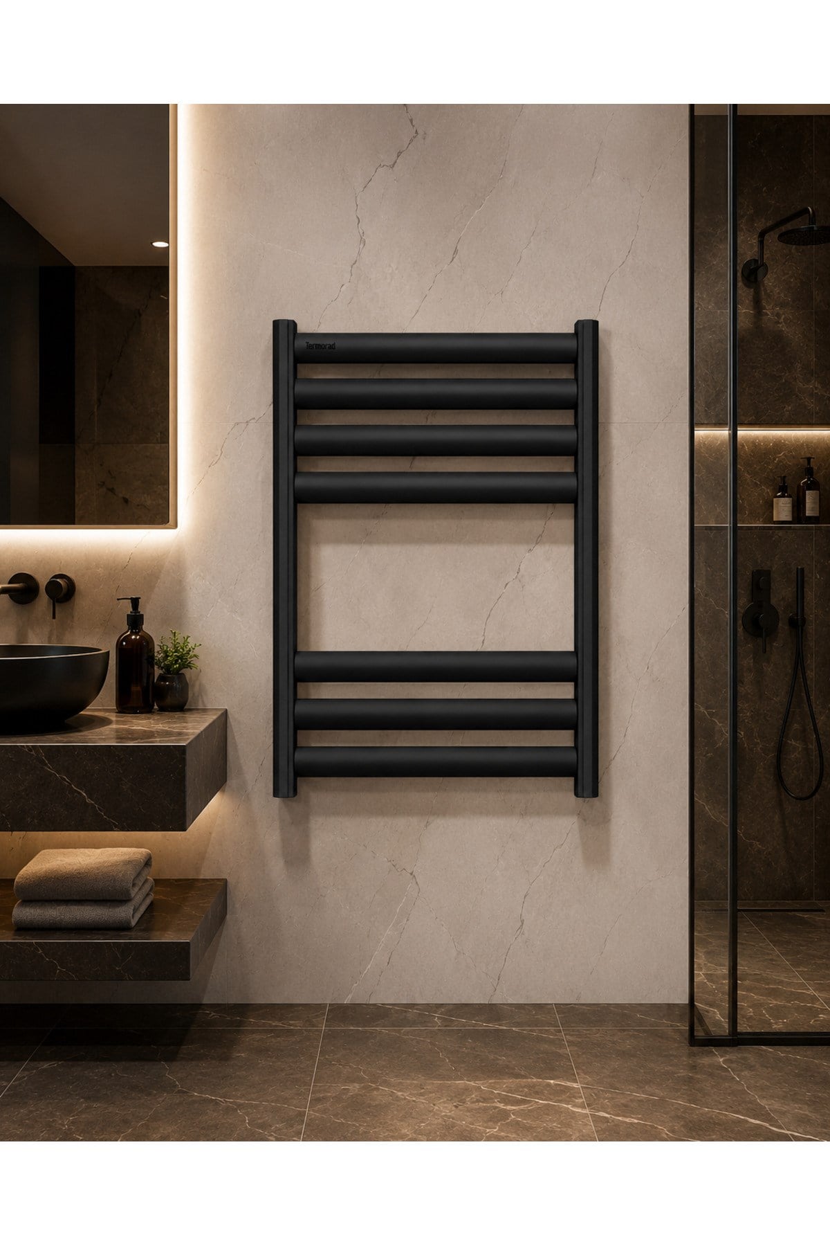 Alüminyum Mat Siyah 50x70 Petsa Stila Havlupan