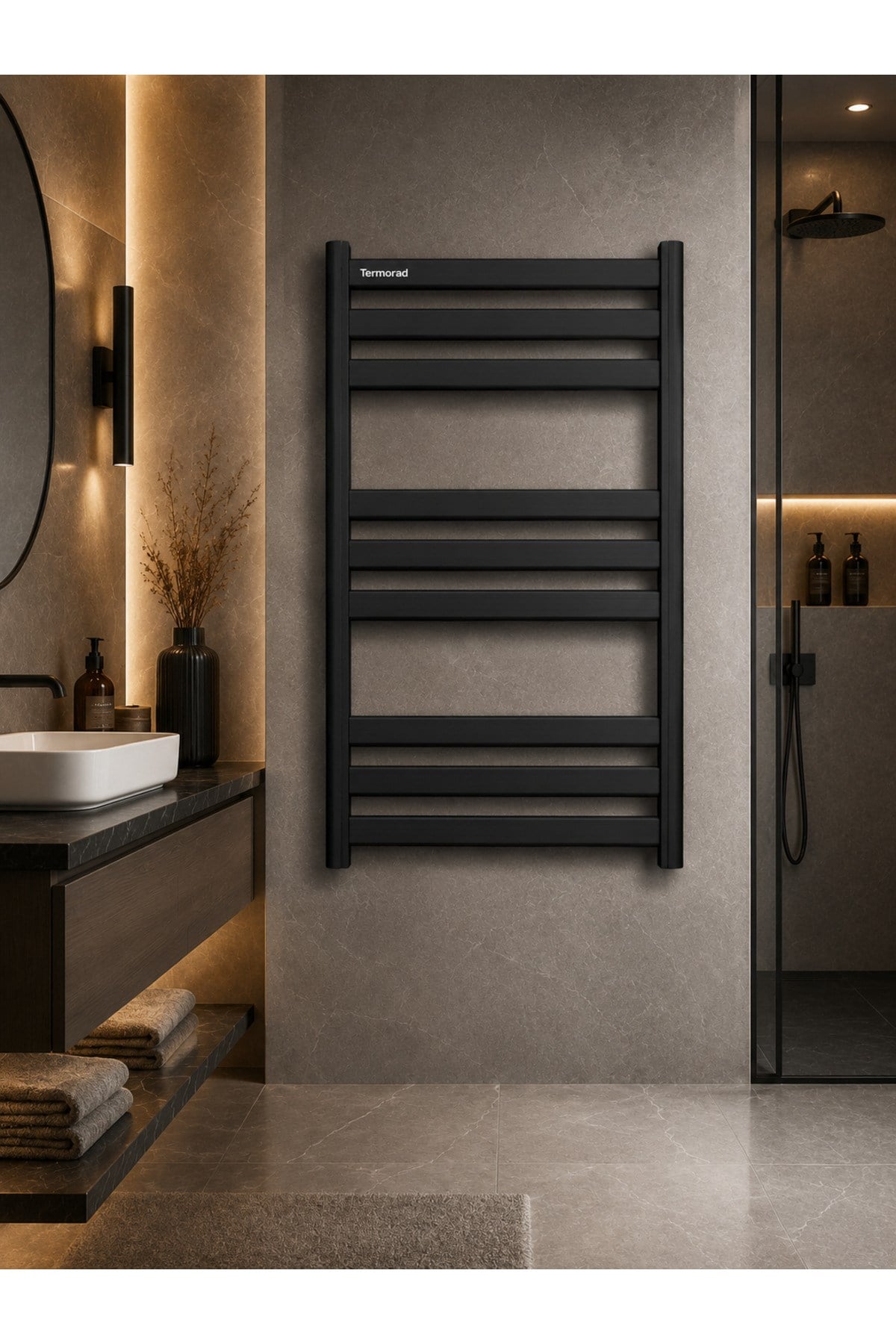 Alüminyum Mat Siyah 50x80 Petsa Havlupan