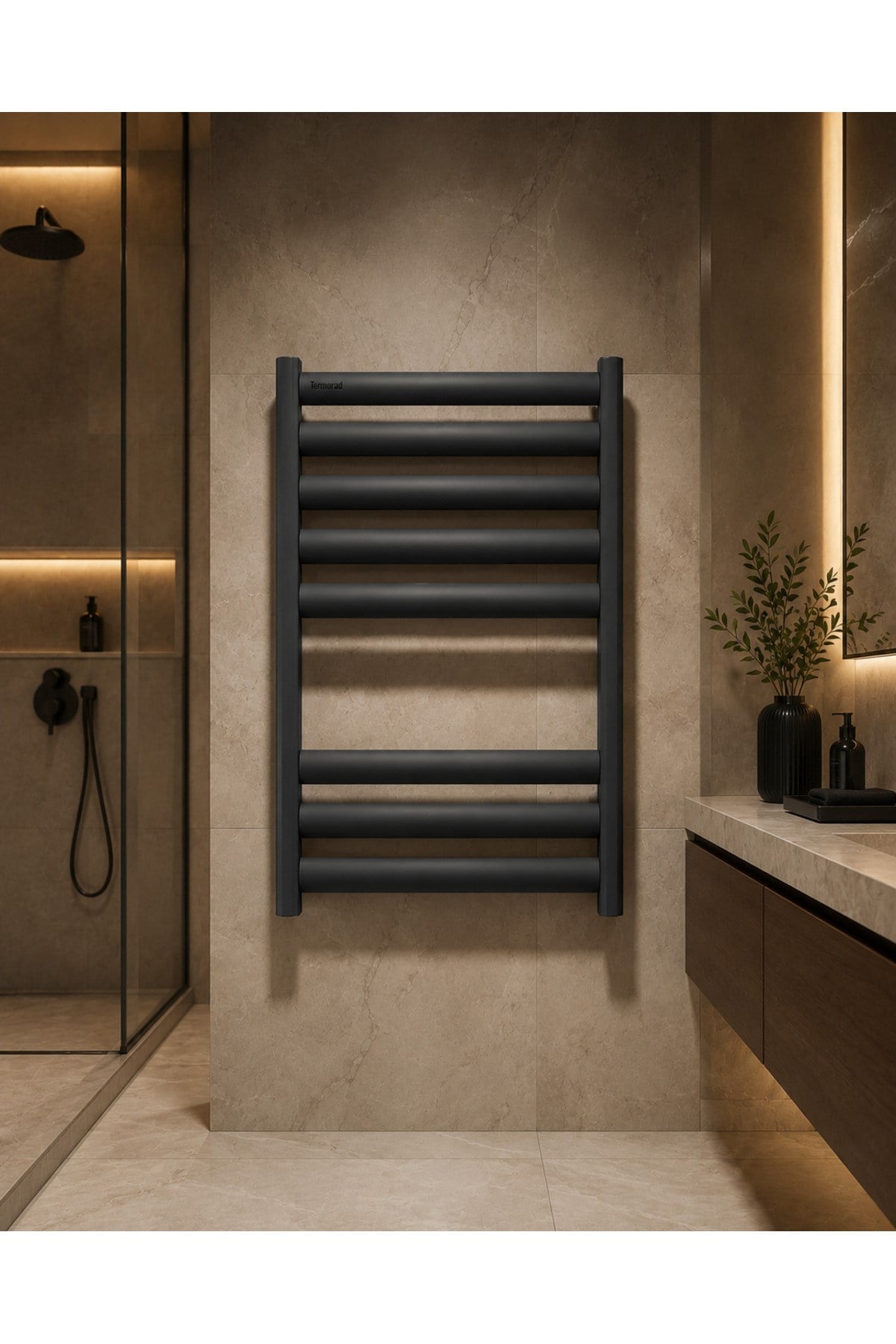 Alüminyum Mat Siyah 50x80 Petsa Stila Havlupan