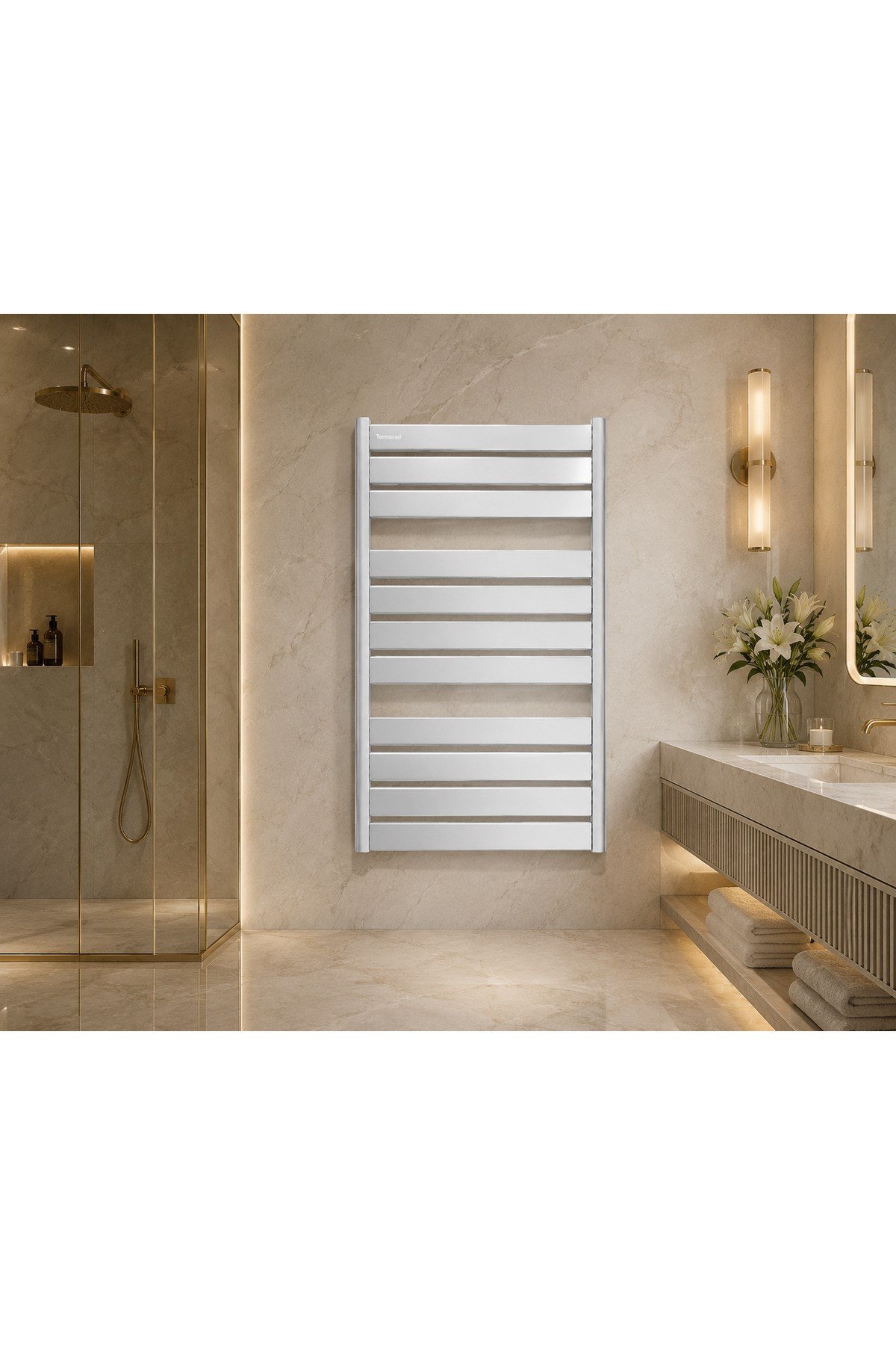 Alüminyum Parlak Eloksal 50x110 Petsa Slim Havlupan