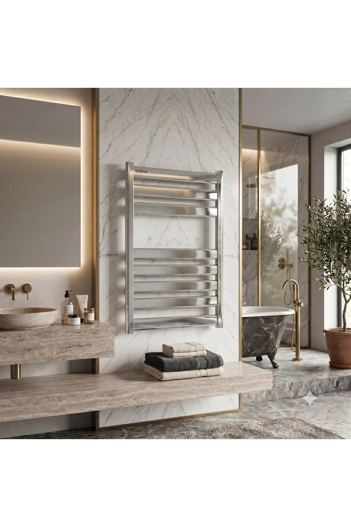 Alüminyum Parlak Eloksal 50x80 Petsa Slim Havlupan