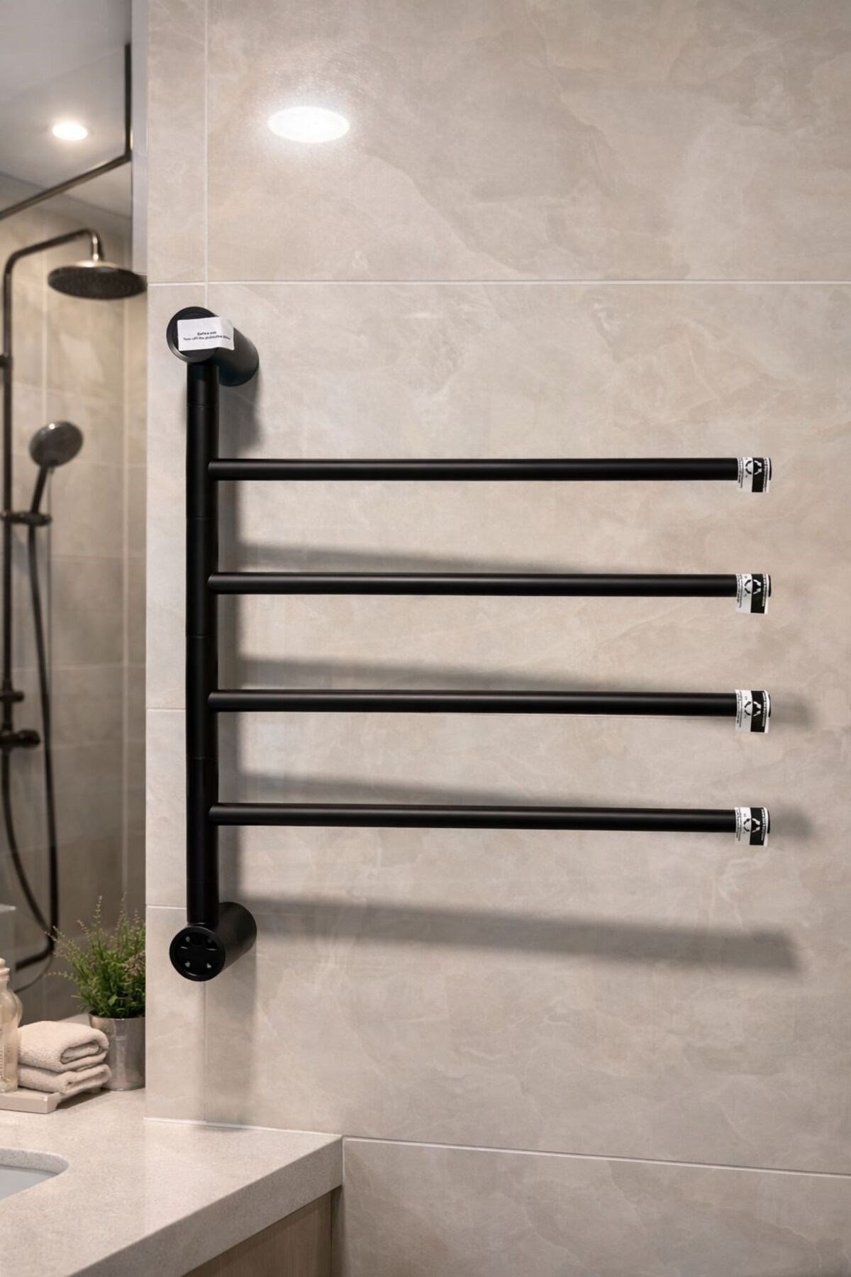 Elektrikli Havlupan 45x55x90 Cm 80 Watt ( Siyah )