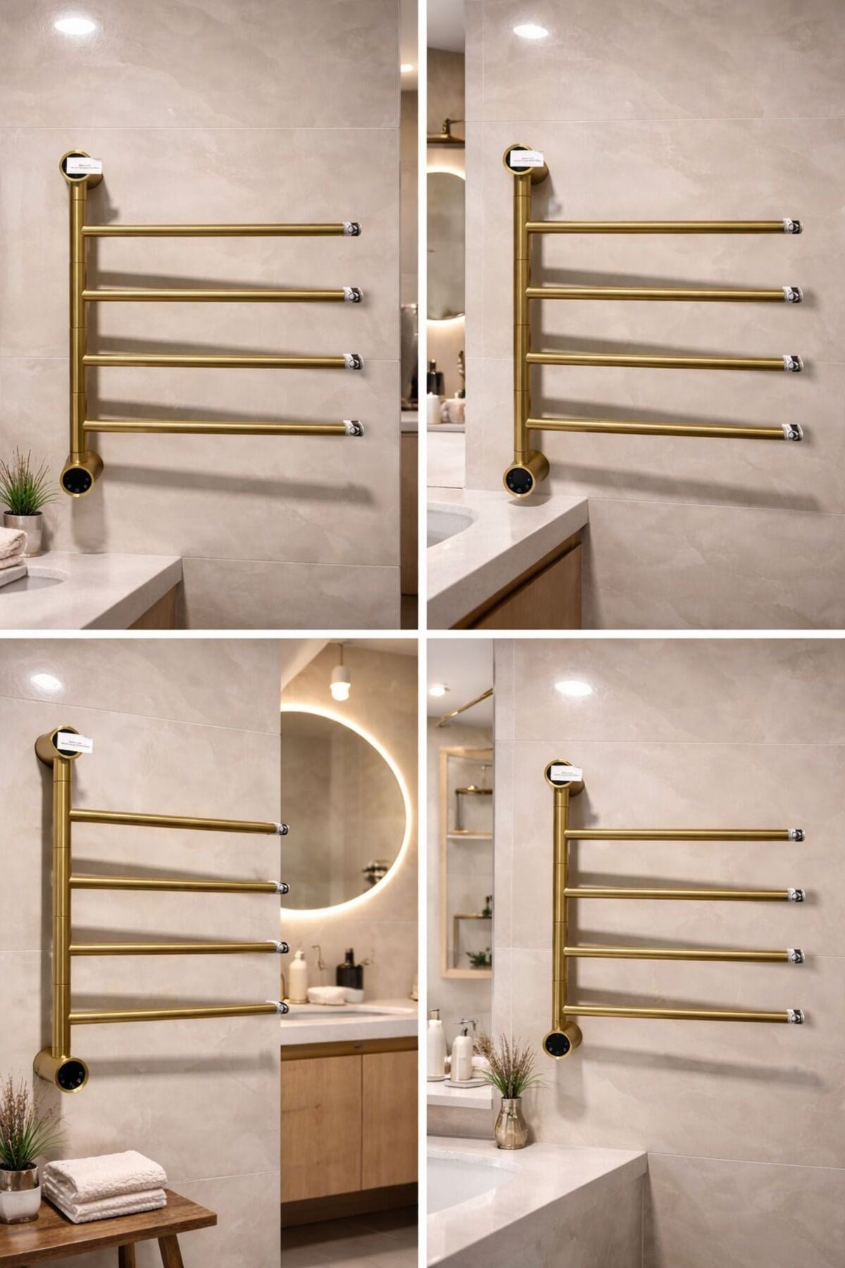 Elektrikli Havlupan 45x55x90 Cm 80 Watt ( Gold )