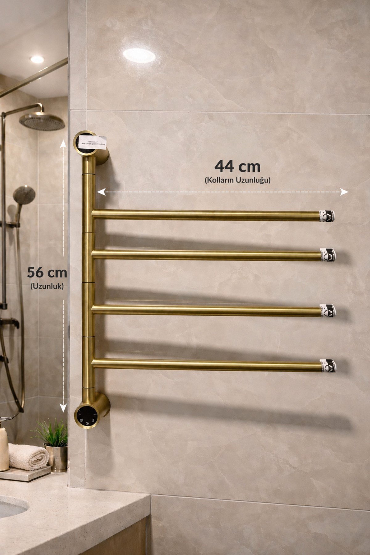 Elektrikli Havlupan 45x55x90 Cm 80 Watt ( Gold )
