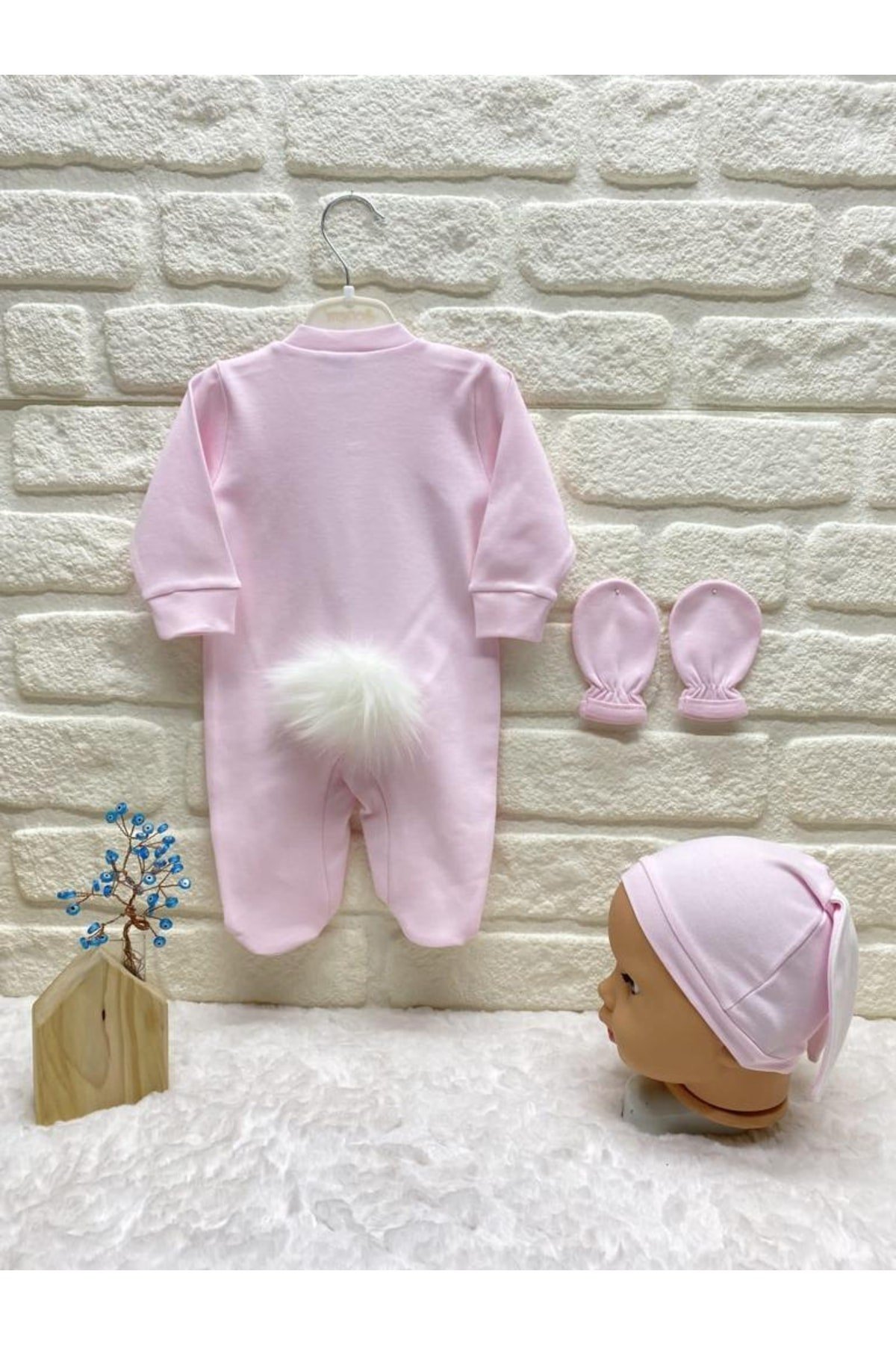 Tavşan Tulum Takımı -pembe