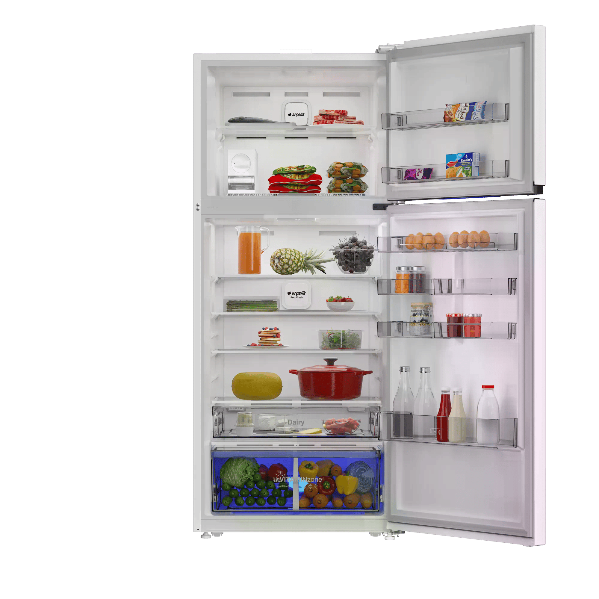 Arçelik 578557 EB MaxiFit Üstten Donduruculu Buzdolabı