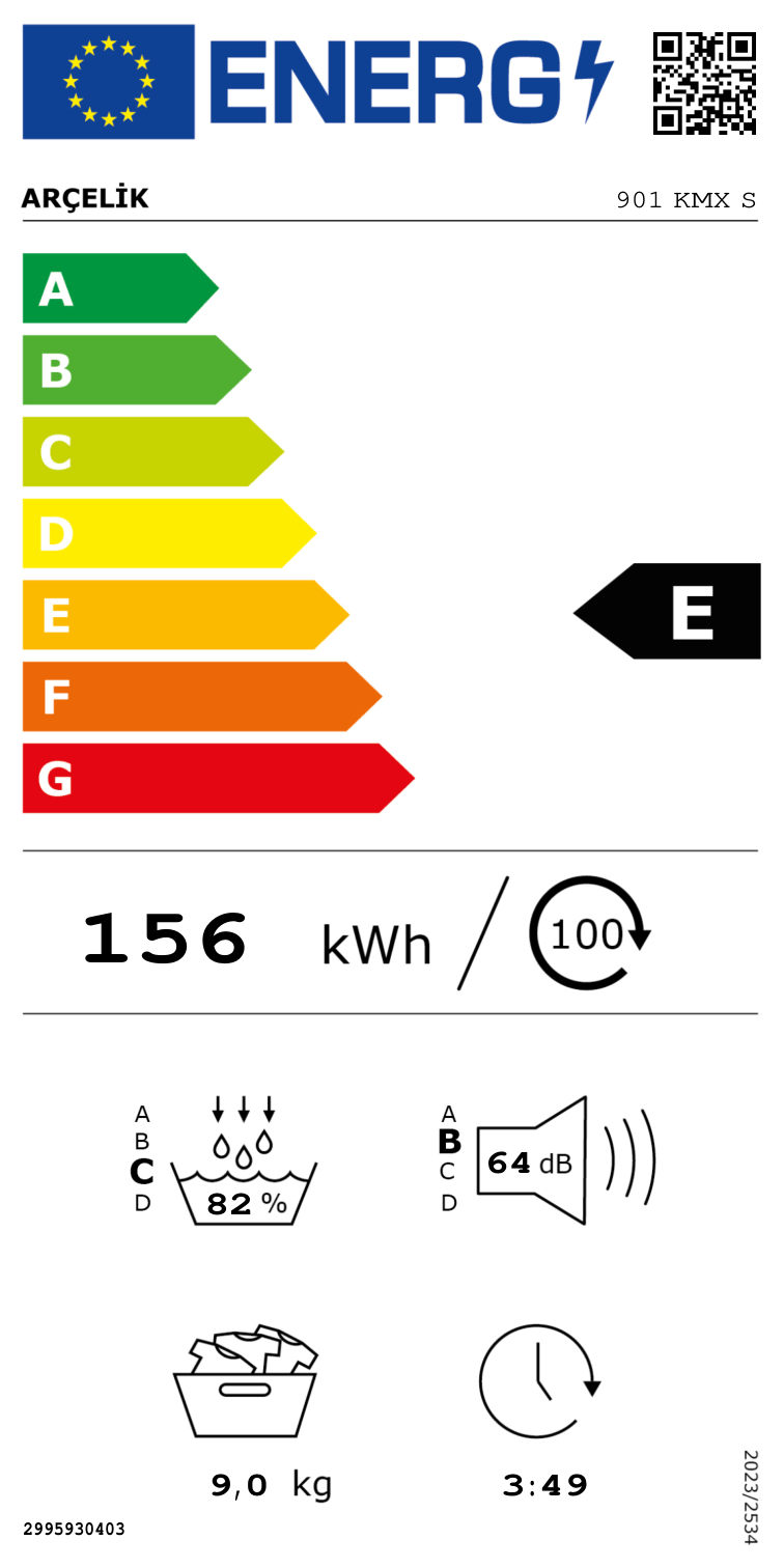 Arçelik 802 KMX 8 Kg Kurutma Makinesi
