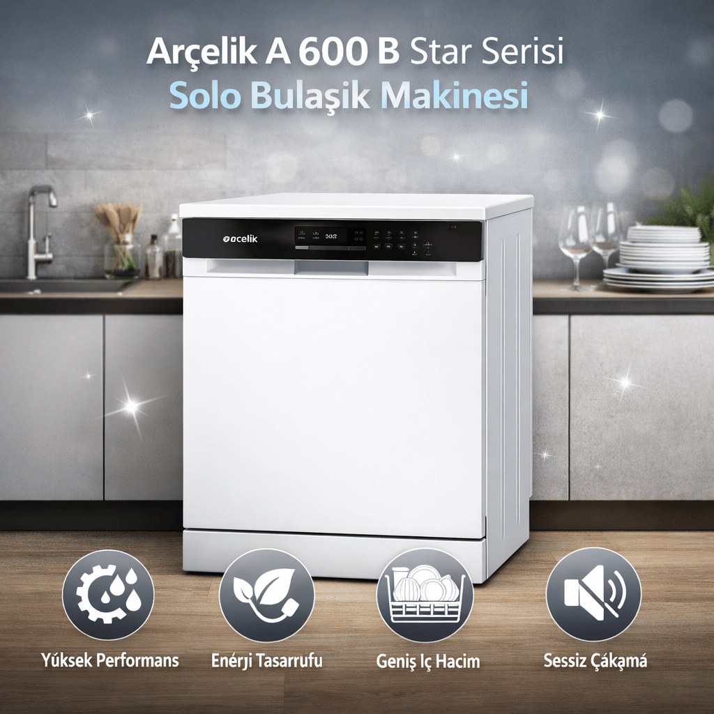 Arçelik A 600 b Star Serisi Solo Bulaşık Makinesi